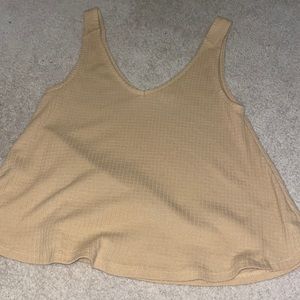 Yellow cropped tank
